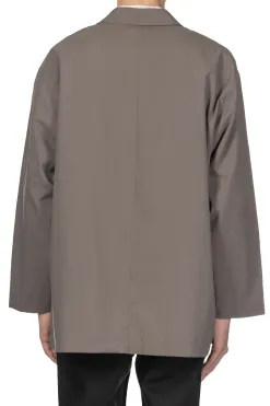 Clearance Still by Hand Airy Half Coat - Khaki Grey