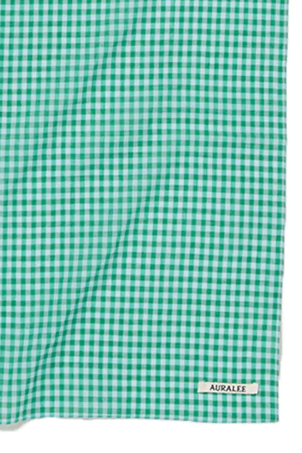 Outlet AURALEE Airy Light Cotton Check Scarf
