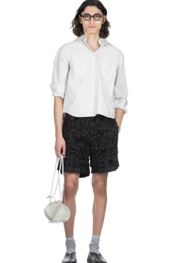 Hot TAAKK ALL EMBROIDERY SHORTS - Black