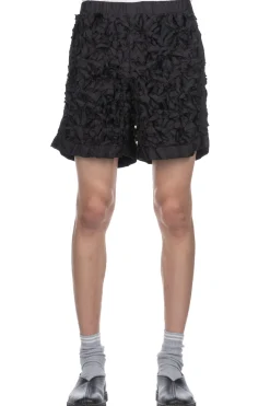 Hot TAAKK ALL EMBROIDERY SHORTS - Black