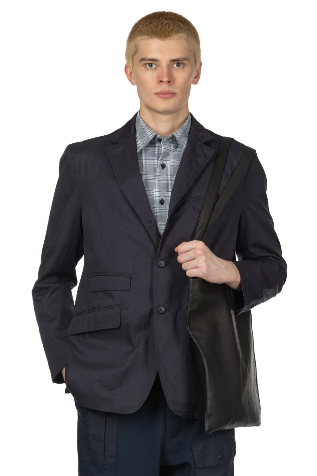 Discount Engineered Garments Andover Jacket - Dark Navy High Count Twill