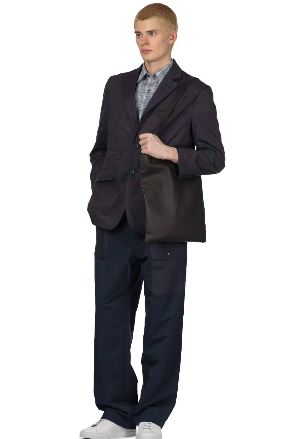 Discount Engineered Garments Andover Jacket - Dark Navy High Count Twill