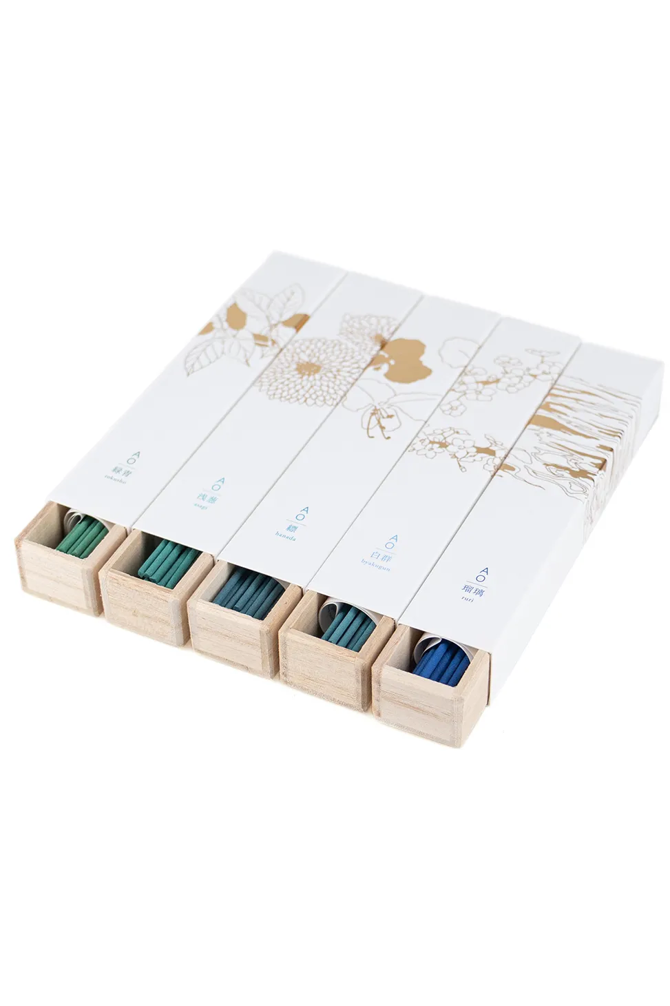 Online Riraku Fragrance AO Incense with Stand - 5 Choices