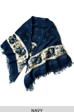 Hot Kapital Bandana BIG Fringed Stole (Persimmon) - 3 Colors