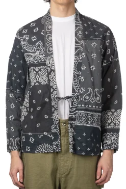 Discount Kapital Bandana Patchwork KAKASHI Shirt - Black
