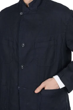Hot Engineered Garments Bedford Jacket - Dark Navy CL Java Cloth