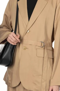 Sale Manon Belted Middle Jacket - Camel