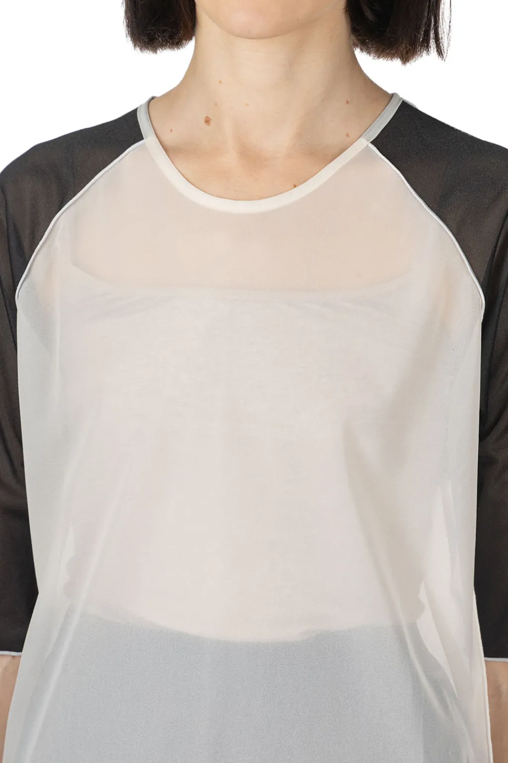 Outlet Manon Bicolor Mellow Tee - Ivory