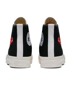 Online Comme Des Garcons Play Black Converse - Small Heart Chuck 70 High Sneakers