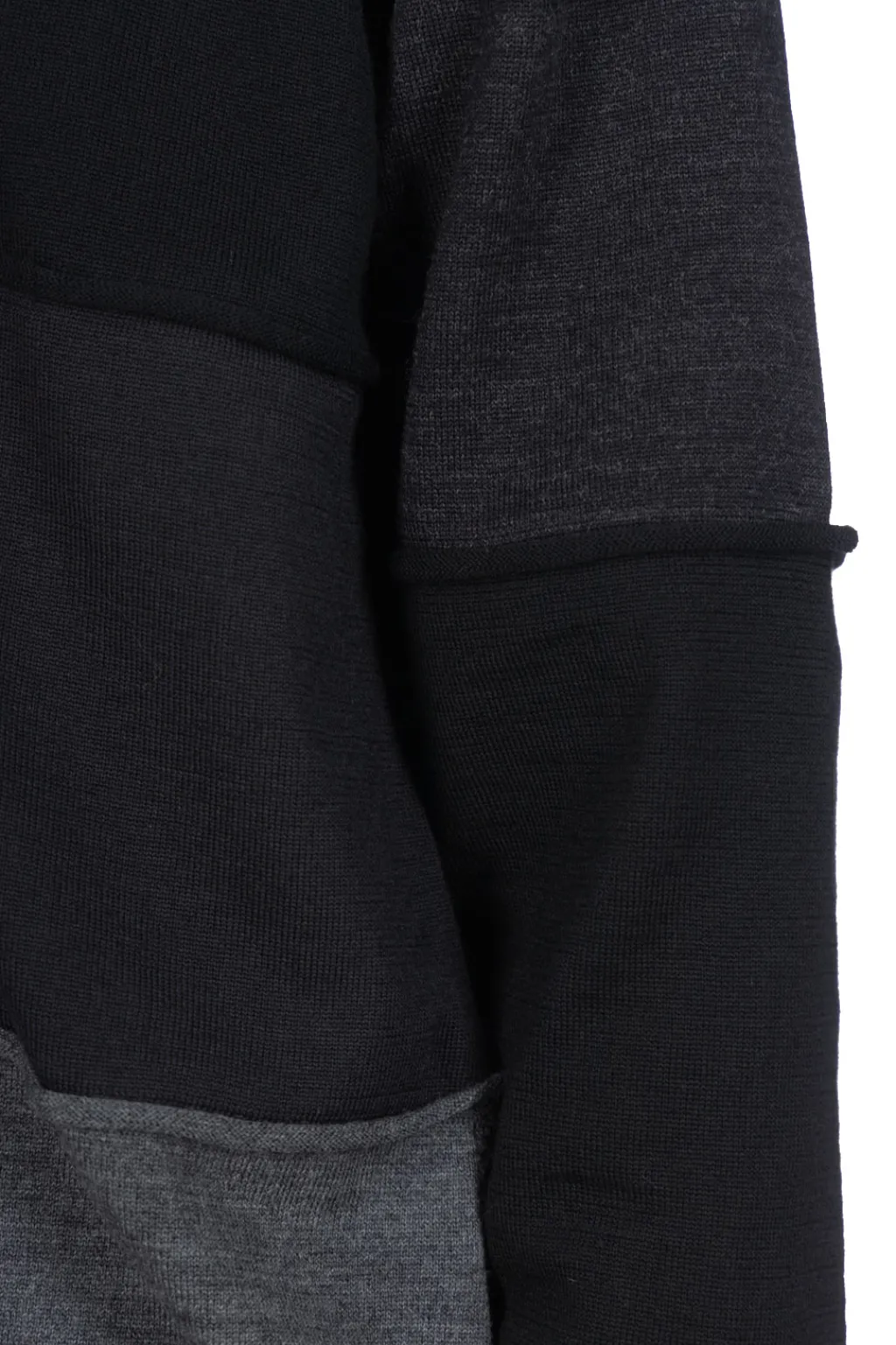 Discount Comme Des Garcons Homme Black x Grey Color Block Cardigan