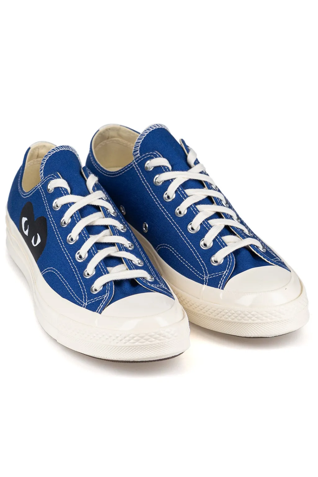 Outlet Comme Des Garcons Play Blue Converse - Half Heart Chuck 70 Low Sneakers