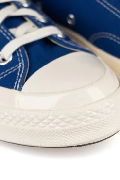 Outlet Comme Des Garcons Play Blue Converse - Half Heart Chuck 70 Low Sneakers