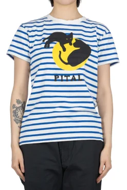 Outlet Kapital Border Jersey Crew T (CATPITAL) - Blue