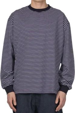 Sale SOPHNET Border Long Sleeve Tee