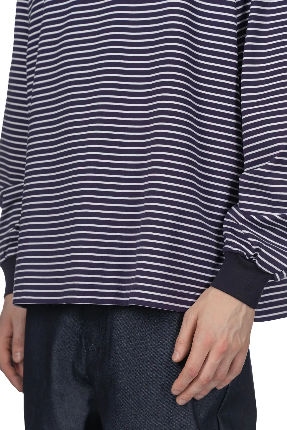 Sale SOPHNET Border Long Sleeve Tee
