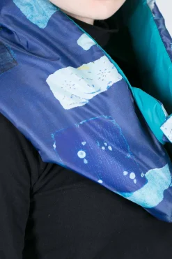 Hot Kapital BORO Print Nylon OYSE Snood Scarf
