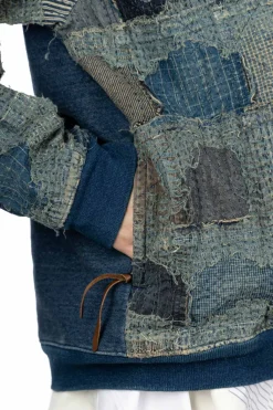 Best Kapital BORO x IDG Fleece 2Tones BIG SWT - Indigo