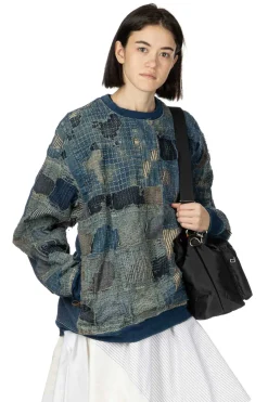 Best Kapital BORO x IDG Fleece 2Tones BIG SWT - Indigo