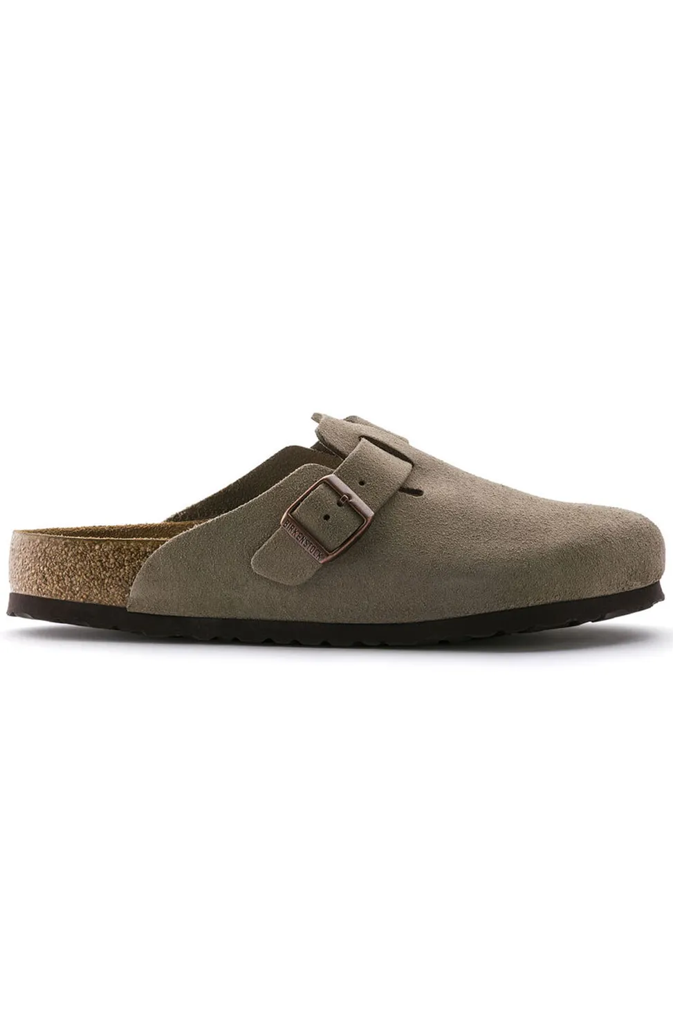 Fashion Birkenstock Boston Soft Footbed - Suede Taupe - Regular