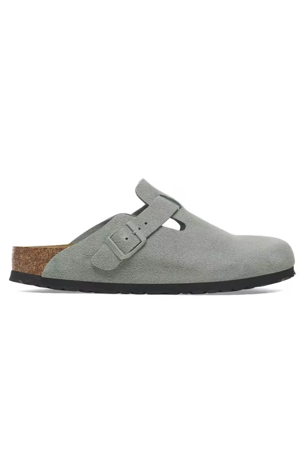 Fashion Birkenstock Boston Soft Footbed - Suede Pure Sage - Narrow