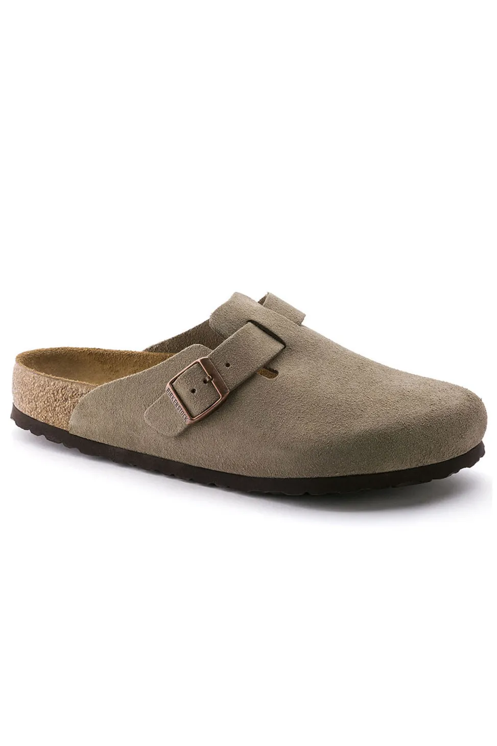 Fashion Birkenstock Boston Soft Footbed - Suede Taupe - Regular