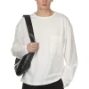 Discount LEMAIRE Boxy Long Sleeve T-Shirt - Chalk