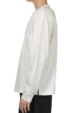 Discount LEMAIRE Boxy Long Sleeve T-Shirt - Chalk
