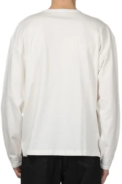 Discount LEMAIRE Boxy Long Sleeve T-Shirt - Chalk