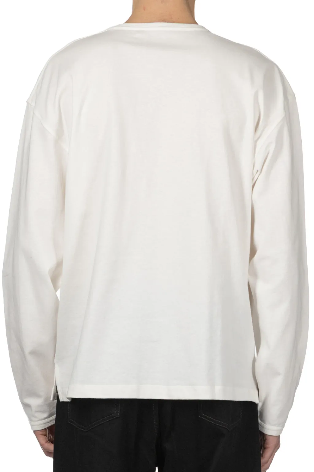 Discount LEMAIRE Boxy Long Sleeve T-Shirt - Chalk