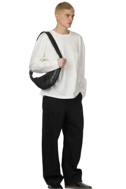Discount LEMAIRE Boxy Long Sleeve T-Shirt - Chalk