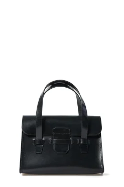 Outlet Comme Des Garcons Comme Des Garcons Bridle Leather Bag Small - Black