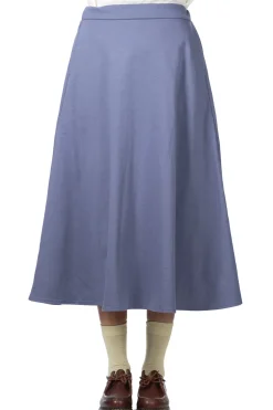 Sale NARU Brushed Jersey Flare Skirt - Blue Grey
