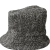 Clearance Engineered Garments Bucket Hat - Brown and Black Wool Homespun