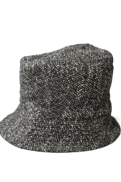 Clearance Engineered Garments Bucket Hat - Brown and Black Wool Homespun