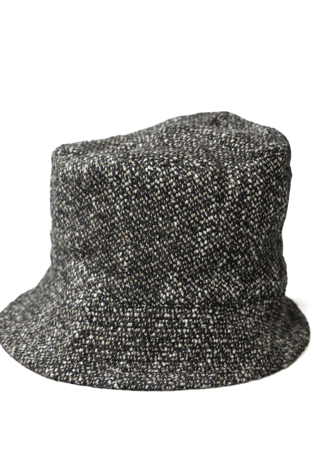 Clearance Engineered Garments Bucket Hat - Brown and Black Wool Homespun