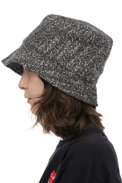 Clearance Engineered Garments Bucket Hat - Brown and Black Wool Homespun