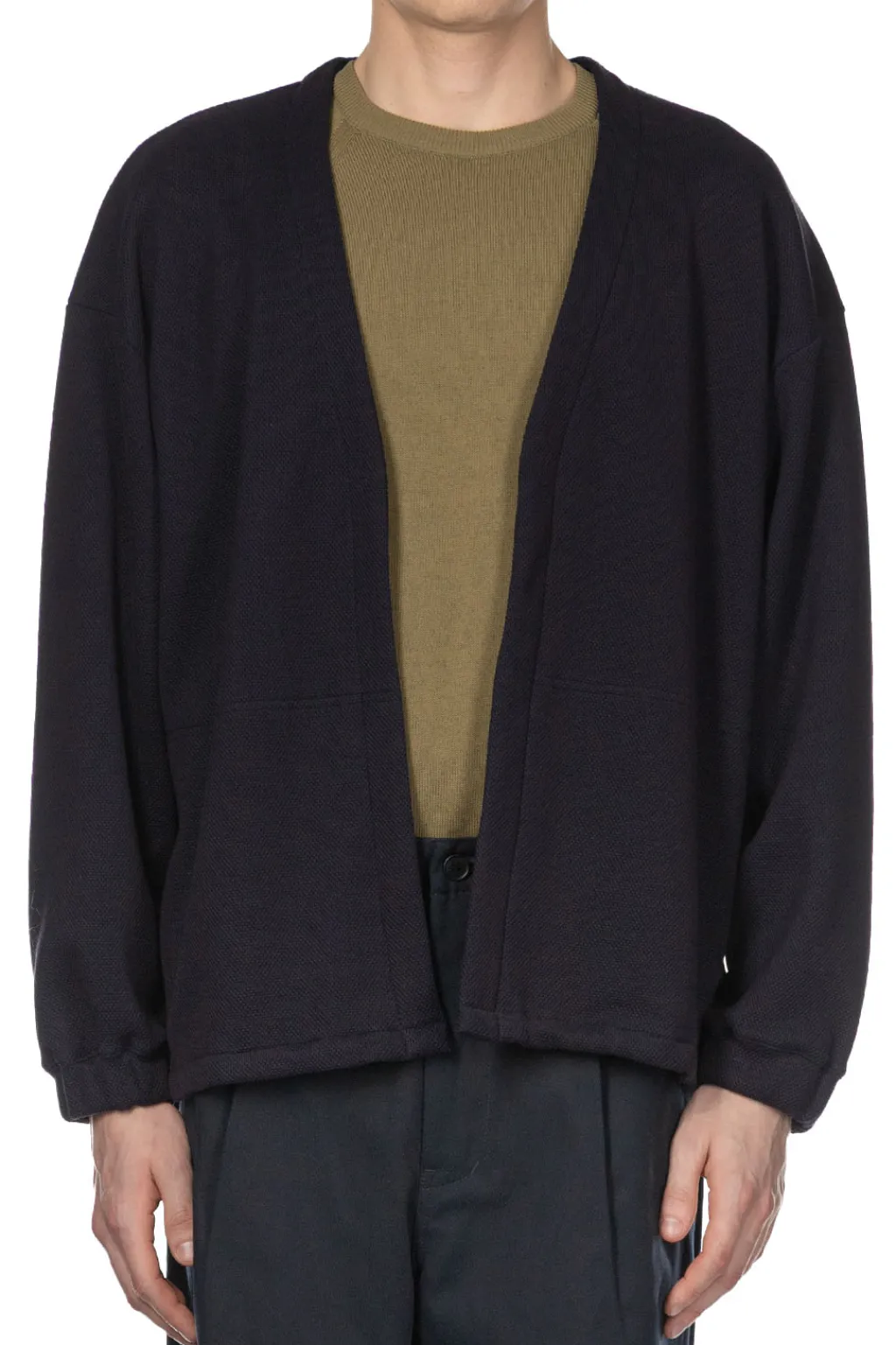 Sale Still by Hand Buttonless Cardigan - Navy