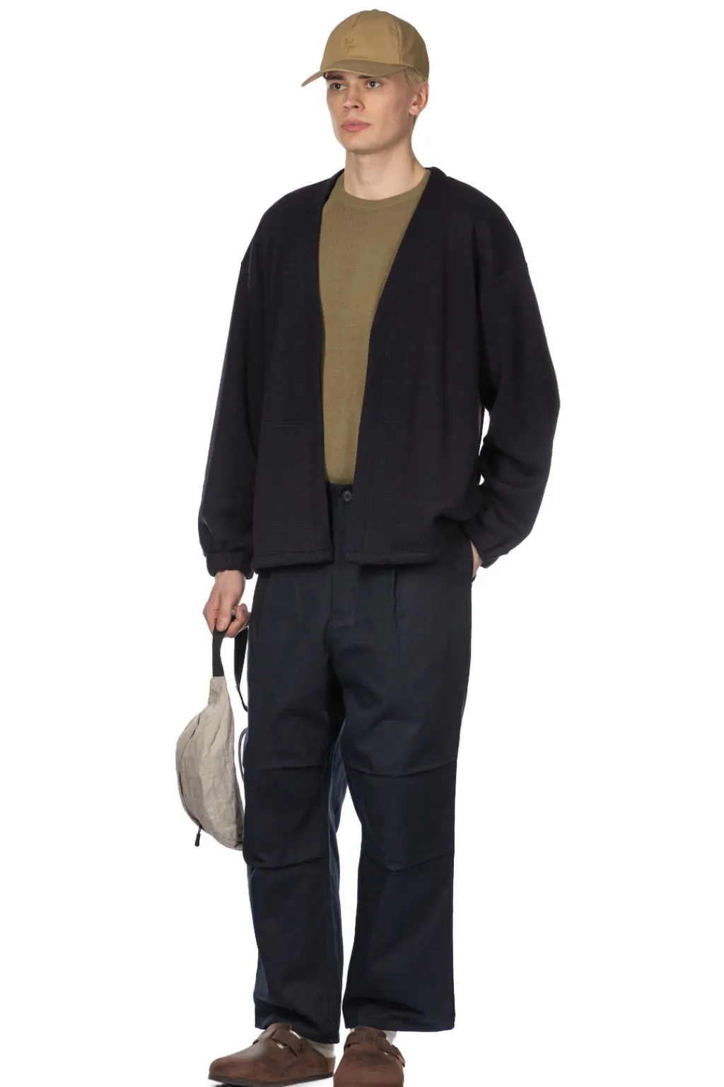 Sale Still by Hand Buttonless Cardigan - Navy