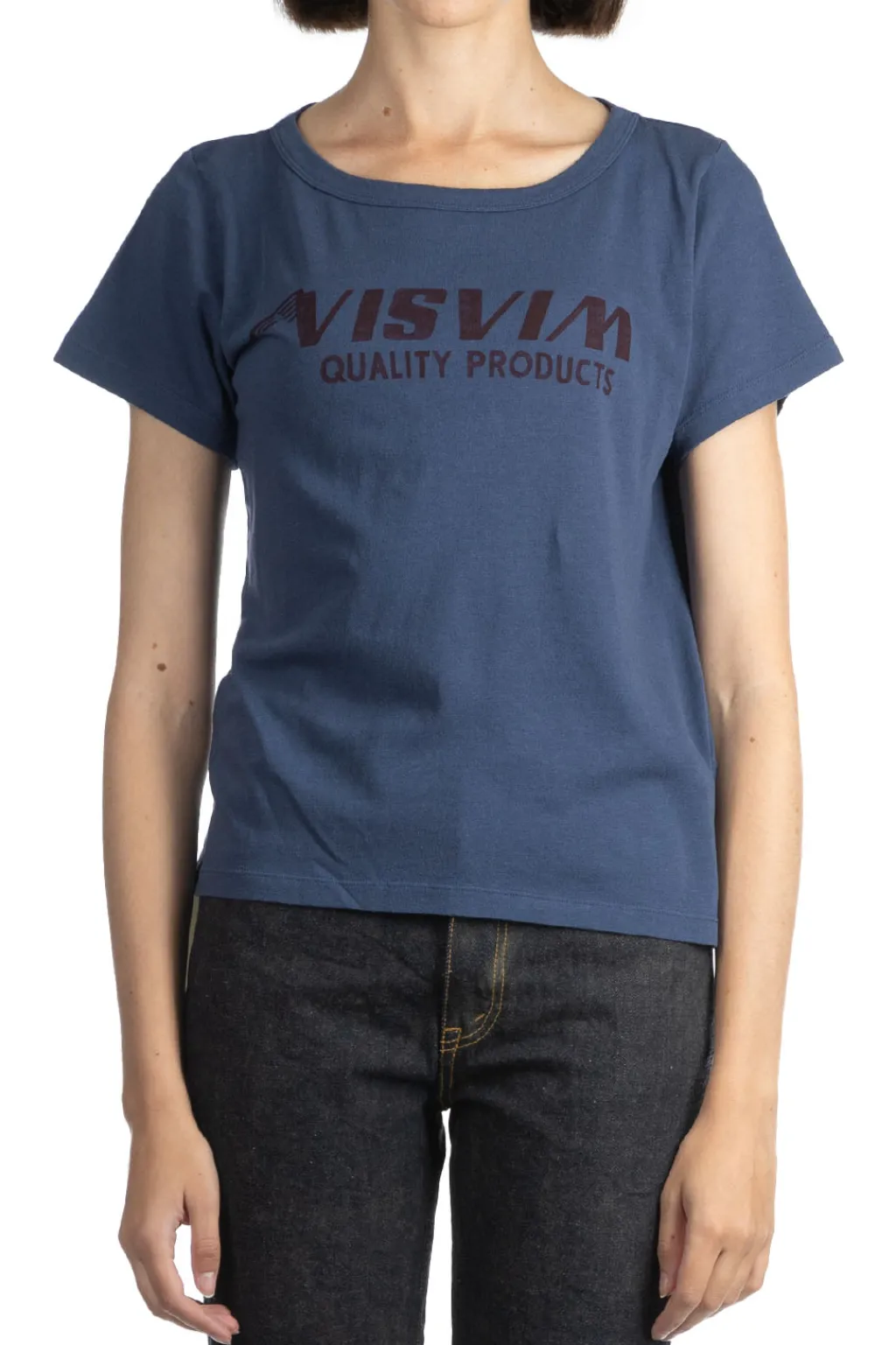 Outlet Visvim Carree Tee SS - Navy