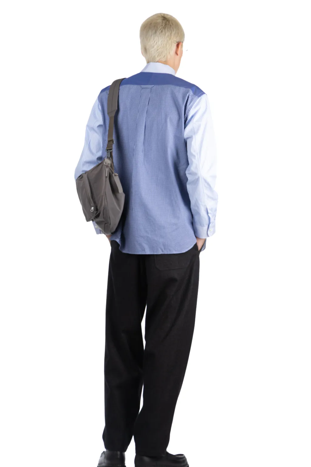 Sale LEMAIRE Carrot Pants - Black x Grey Melange