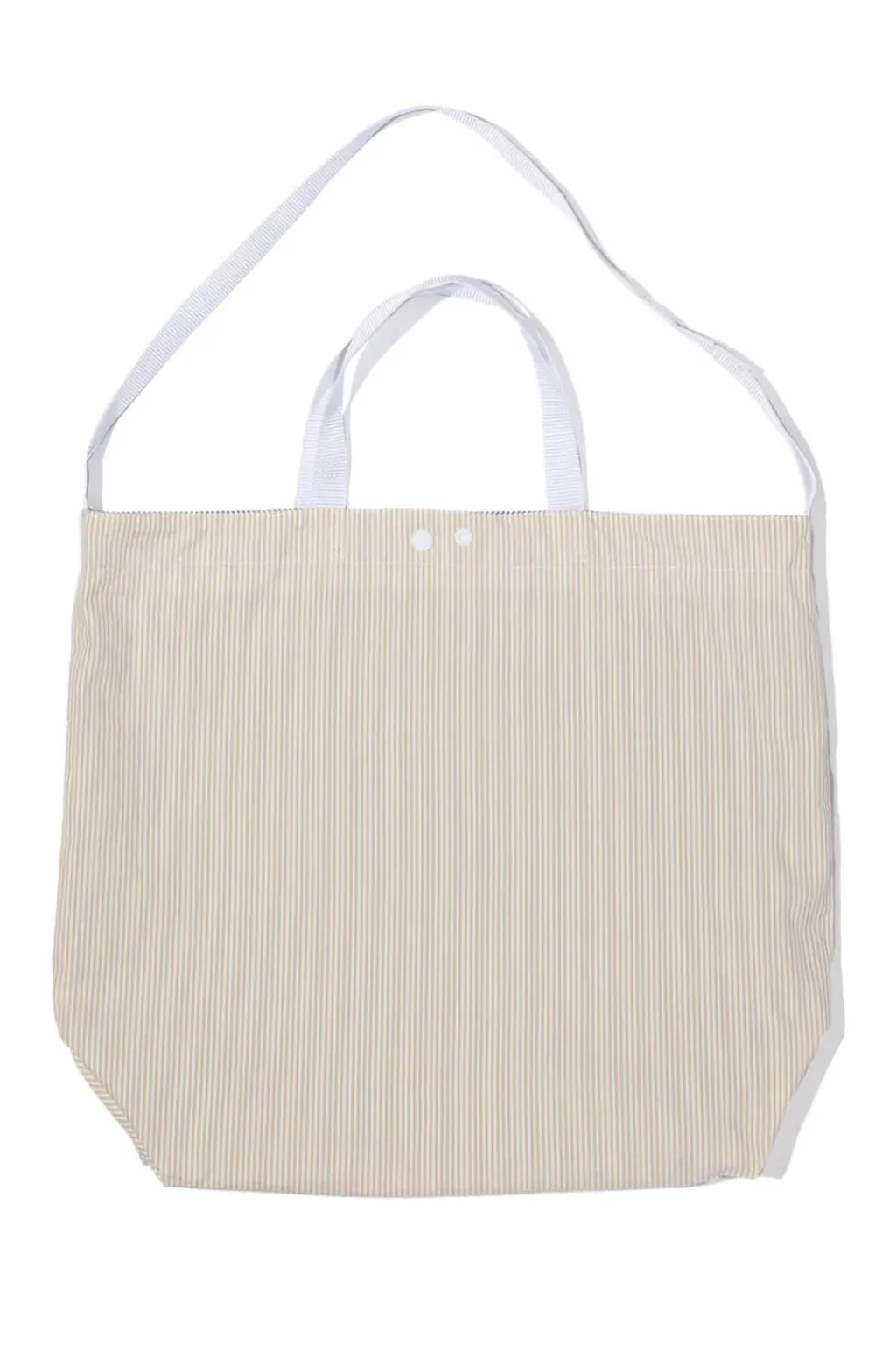 Best Engineered Garments Carry All Tote Reversible - Navy Cotton Seersucker Stripe