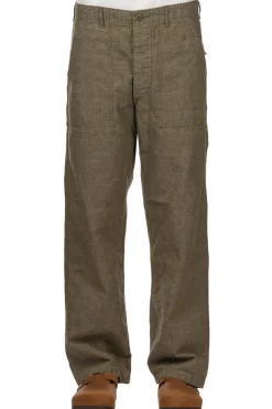 Sale OrSlow Chambray Fatigue Pants Regular Fit - Dusty Olive