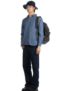 Clearance Buzz Rickson's Chambray Work Shirt - Blue