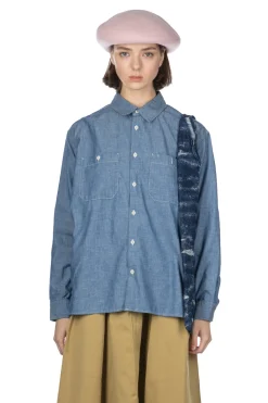 Discount Ordinary Fits Chambray Work Shirt - Indigo