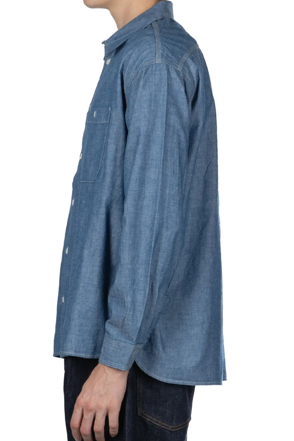 Clearance Ordinary Fits Chambray Work Shirt - Indigo
