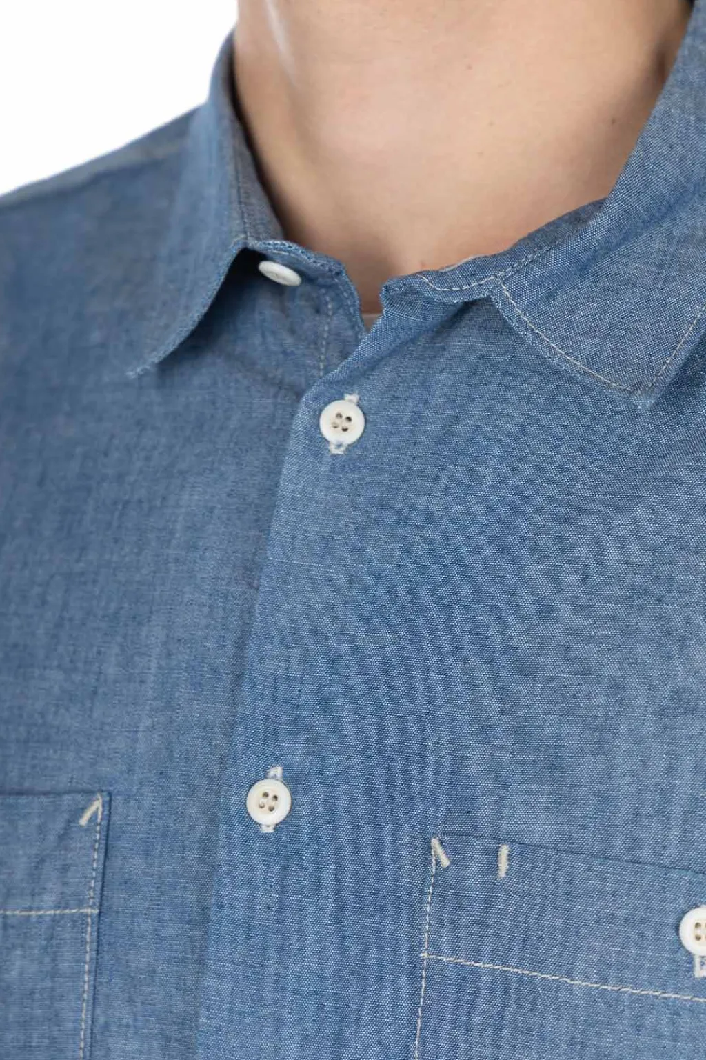 Clearance Ordinary Fits Chambray Work Shirt - Indigo