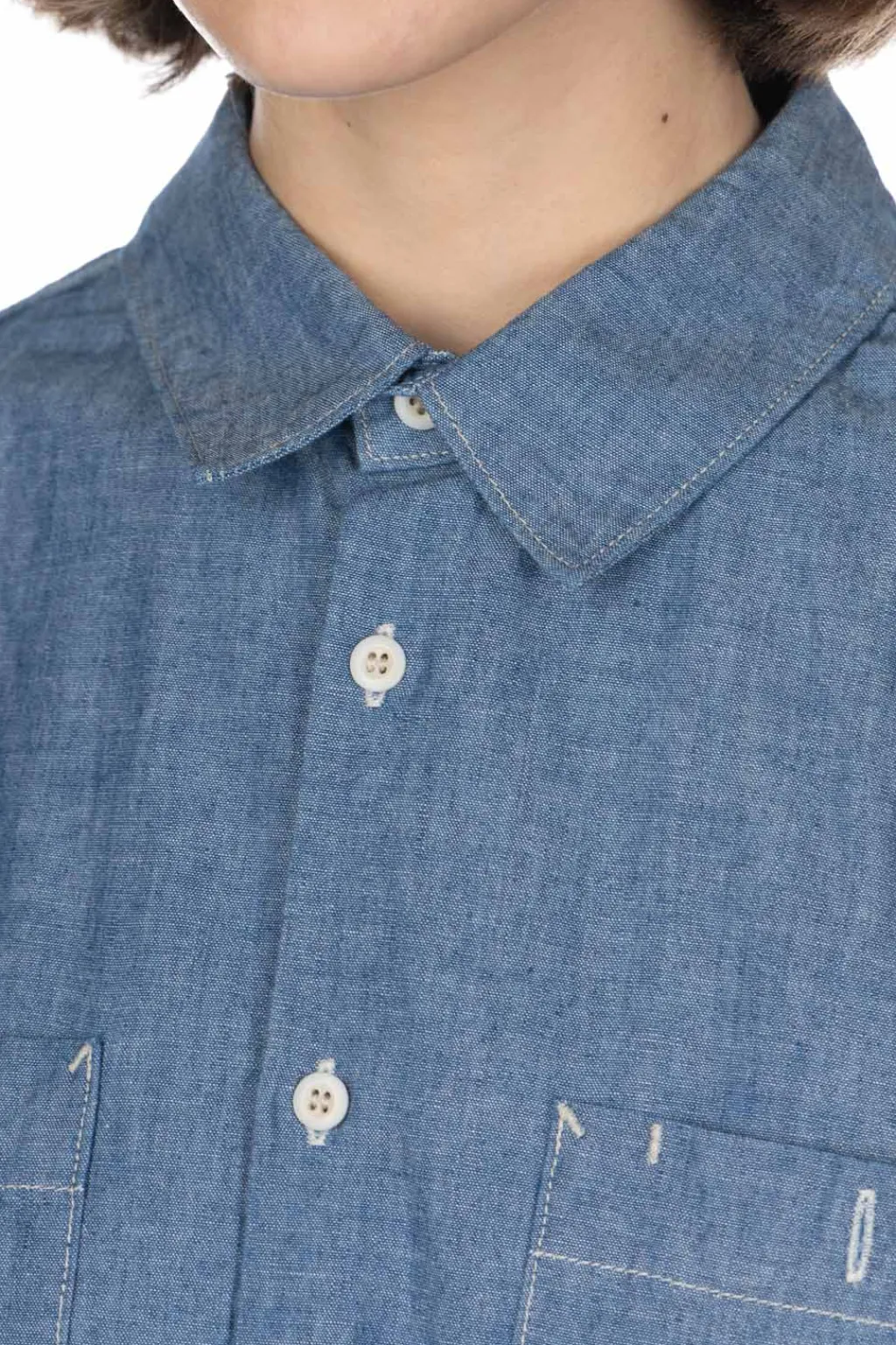 Discount Ordinary Fits Chambray Work Shirt - Indigo