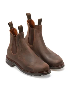 New Viberg Chelsea Boot Waxy Commander - Urban Brown