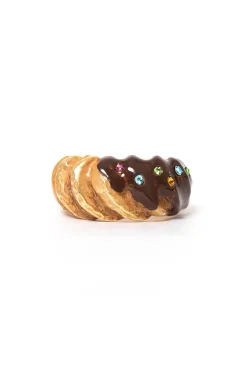 Hot Palnart Poc Chocolate Glazed Donuts Ring
