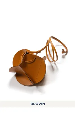 Hot MARROW LEATHER Circle Flower Bag - 4 Colors